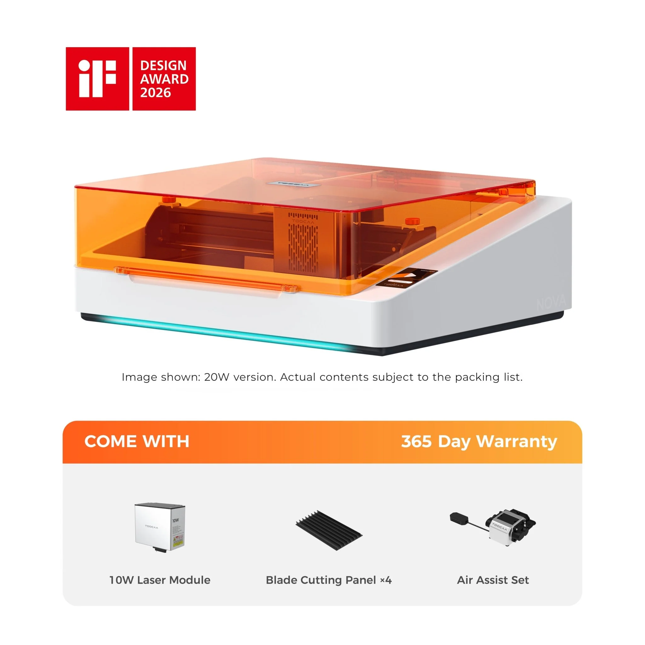 TOOCAA NOVA: The AI-Powered Laser Engraver with Class 1 Safety for Effortless Desktop Creation - Image 10
